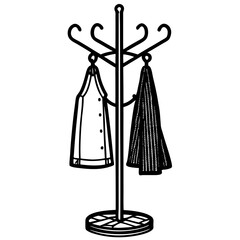 black and white dress