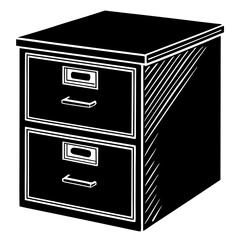 chest of drawers isolated