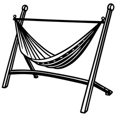 hammock on a white background