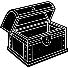 treasure chest vector illustration