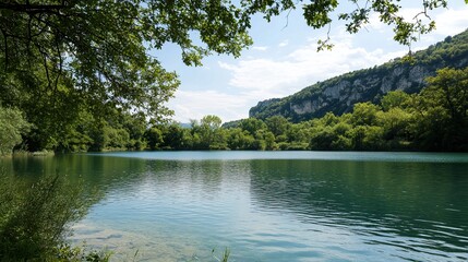 lake in the mountains