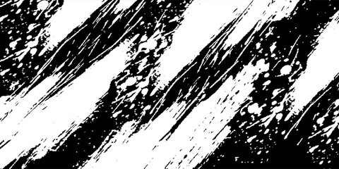 Black and white grunge. Distress overlay texture. Abstract surface dust and rough dirty wall background concept. Worn, torn, weathered effect. Vector illustration, EPS 10.