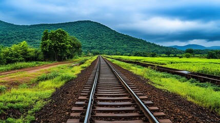 railway in the countryside