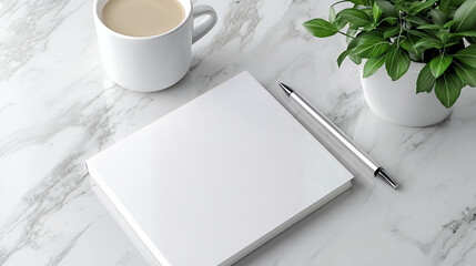 cup of coffee and notebook