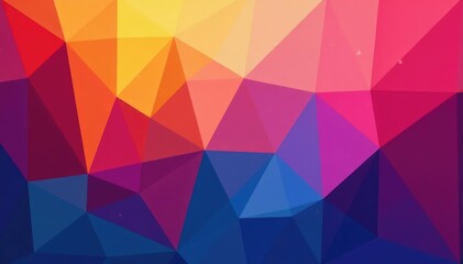 Obraz premium Geometric shapes, vibrant color gradients, abstract style , bold, seamless