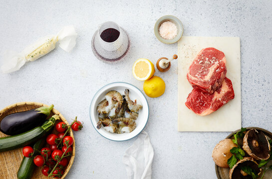 raw steak preparation