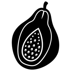 vector illustration of a pear