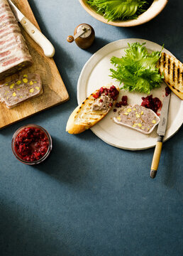 Terrine with salad