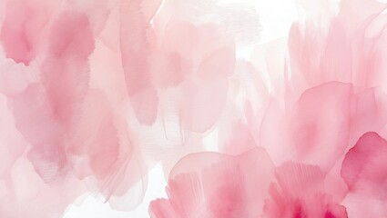 Fototapeta premium Water color, pink, white background, used as a background in the wedding and other tasks