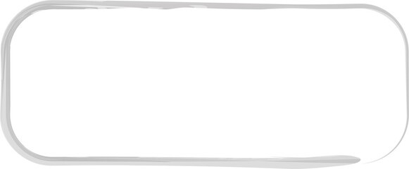 Fototapeta premium Rounded rectangle brush strokes frame for tag, label, card