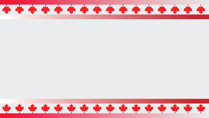 happy canada day background copy space area with maple leaf symbolizing patriotism. perfect for canadian holiday events and promoting national pride