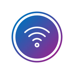 wifi gradient flat icon
