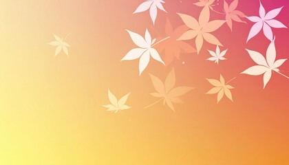 Falling leaves in autumn nature background digital artwork warm colors abstract viewpoint