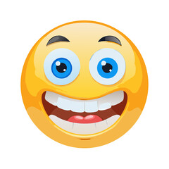 Fototapeta premium Big Grin Emoticon