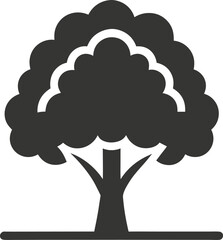vector tree with clouds