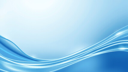 Obraz premium Abstract blue wave background design elegant flowing lines
