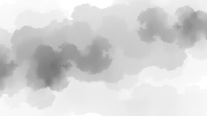Abstract grayscale cloud background design watercolor texture