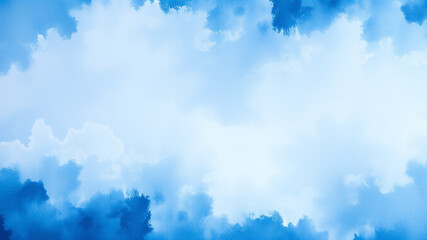 Serene blue sky cloudscape background design