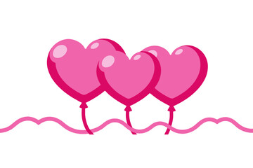 Pink Heart Balloons - Festive Decorations for Parties - Celebrations and Valentines Day Decor - Perfect for Adding a Touch of Love and Joy to Any Occasion
