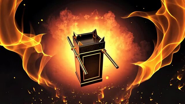 Altar of the Incense at the Tabernacle of God Prayer of the Saints with Fire Effects HD