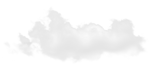 Realistic Isolated White Cloud