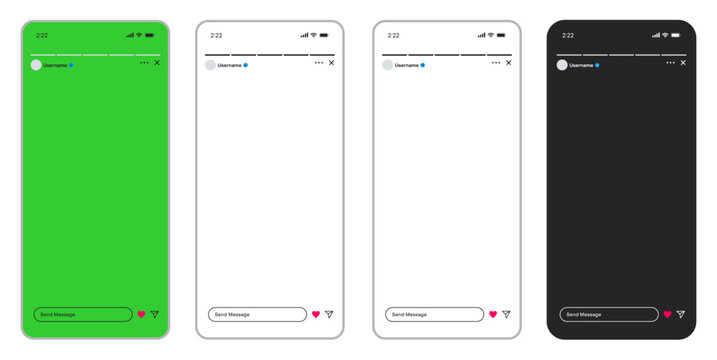 
Instagram Story UI Interface Mockup &ndash; Transparent and Clean Instagram Story Design Template. Instagram Story frame, Instagram Story mobile app interface mockup for social media posts and stories.

