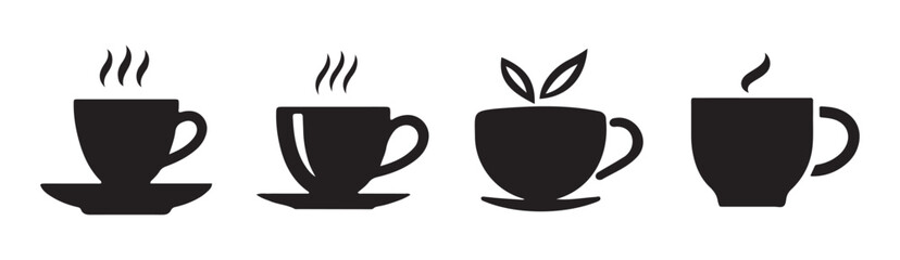 Minimalist Tea Cup Vector Illustration eps 10