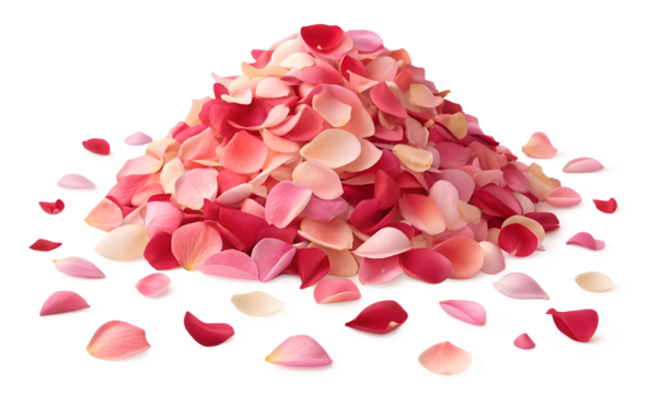  vector-style big pile of rose petals generative ai