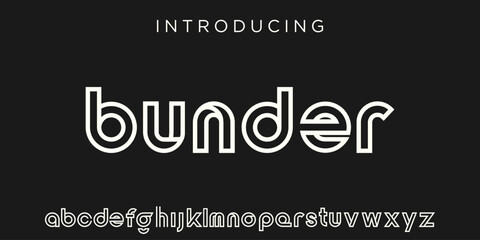 futuristic modern geometric font.  abstract alphabet digital tech font. Typography technology, electronic, movie, digital, music, future, logo creative font. vector illustration