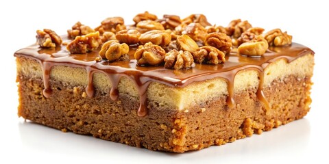 Walnut Toffee Cake Recipe: Close-Up Photography, Delicious Dessert, Sweet Treat, Baking, Food Photography