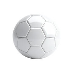 Fototapeta premium A classic soccer ball featuring a hexagonal pattern in black and white, designed for play on the field