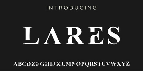 Obraz premium futuristic modern geometric font. abstract alphabet digital tech font. Typography technology, electronic, movie, digital, music, future, logo creative font. vector illustration