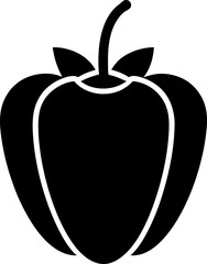 Bell pepper icons set Bell pepper collection vector icons