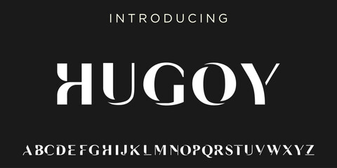 futuristic modern geometric font.  abstract alphabet digital tech font. Typography technology, electronic, movie, digital, music, future, logo creative font. vector illustration