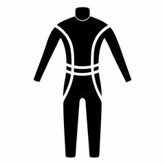 A black wetsuit with white accents is shown.