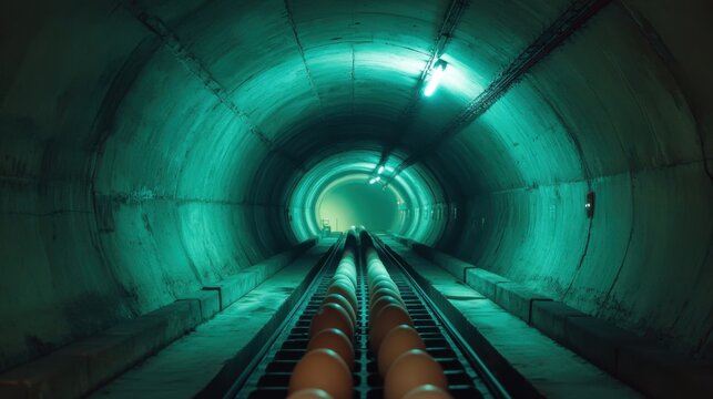 Metal inspection tunnel scanning egg trays before packaging process