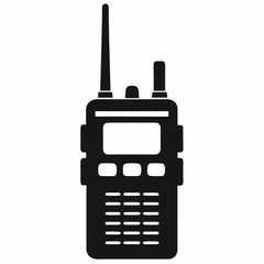 Isolated on white, a black cell phone with a digital wireless internet connection to a network communication modem and router equipment
