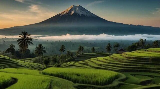 view of mount slamet