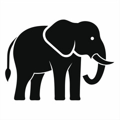 Cute baby elephant cartoon vector illustration for wild nature fun