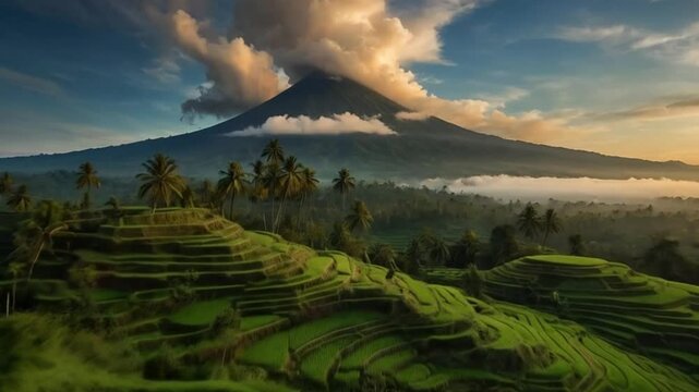 view of mount slamet