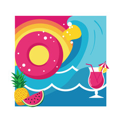 Summer backgrounds for banner, greeting card, summer beach poster and advertising - summer fun concept