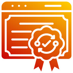Digital Certificate Icon