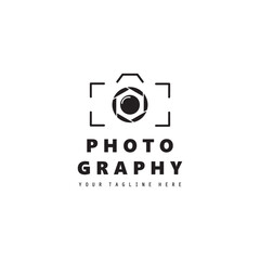Photography logo design for photographer. camera logo vector
