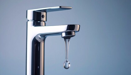 faucet with water drops