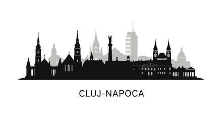 Fototapeta premium ClujNapoca Skyline Romania Cityscape.