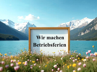 Wir machen Betriebsferien