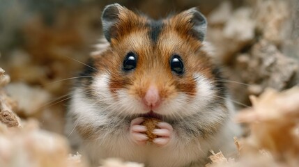 CloseUp of a Siberian Hamster Captivating Rodent Photography