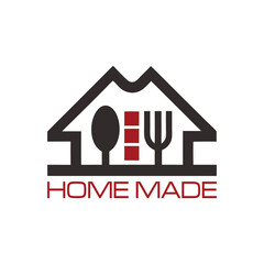 Minimalist Cooking Homemade Food Logo Vector Design.