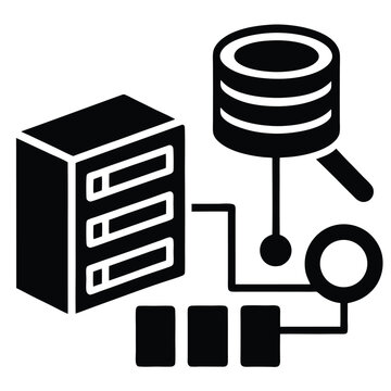 data analyst element isolated data wrangling on white background