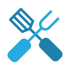 BBQ Fork icon design template